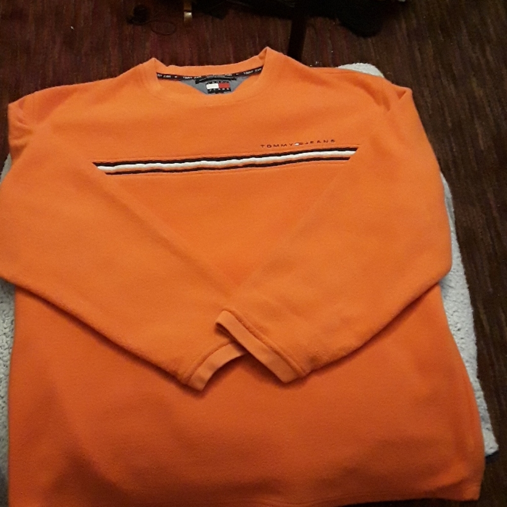 Tommy Hilfiger mens 2xl orange sweater